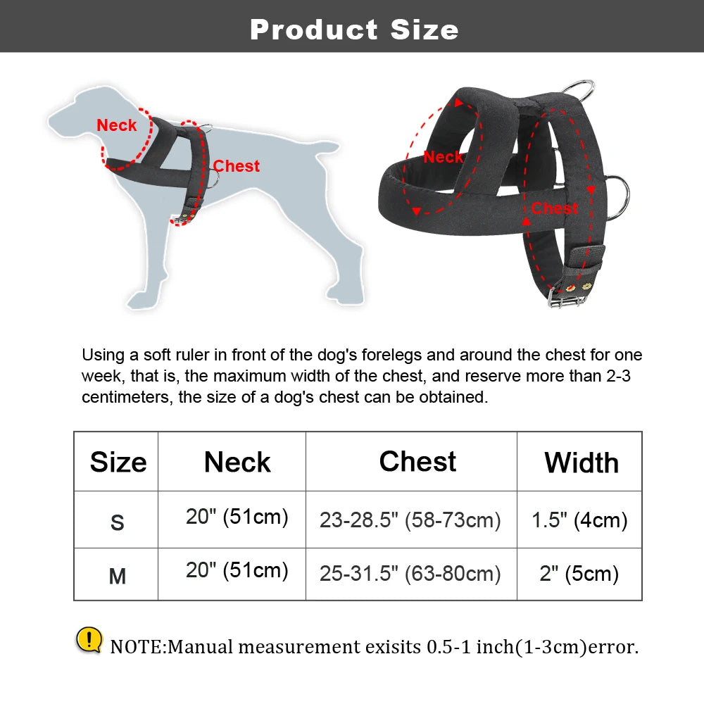 Dog Weight Pulling Harness Soft Padded Dogs Harnesses Pitbull Big Large Dogs Training Harness Pet Agility Products