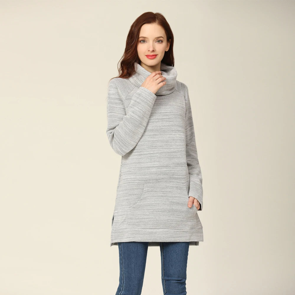 New Elegant Maternity Clothes Breastfeeding Coat Turtle Neck Nursing Sweaters Hoodie Women Winter Lactation Wear