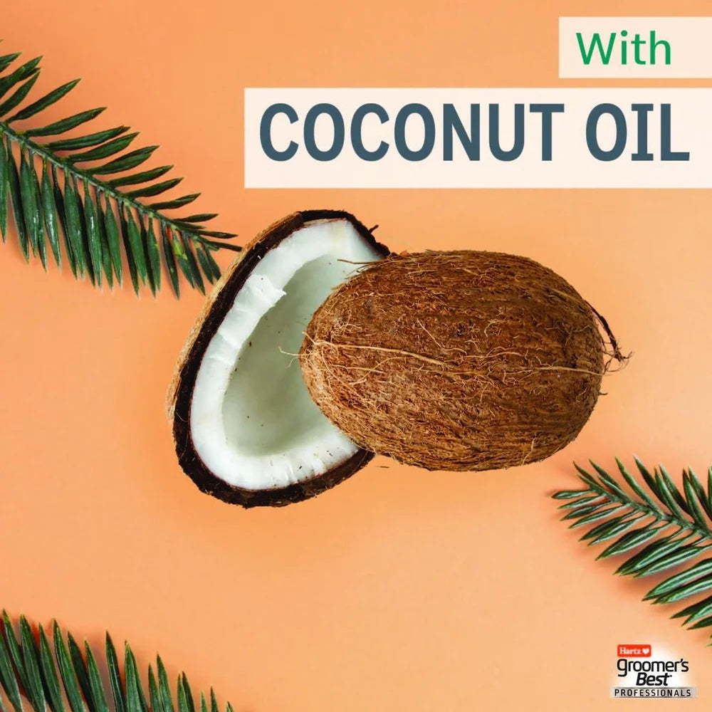 Hydrating Dog Shampoo with Coconut Oil Apricot Bloom Scent Professional Formula Gentle Sulfate Free All Dogs Skin Coat Shine