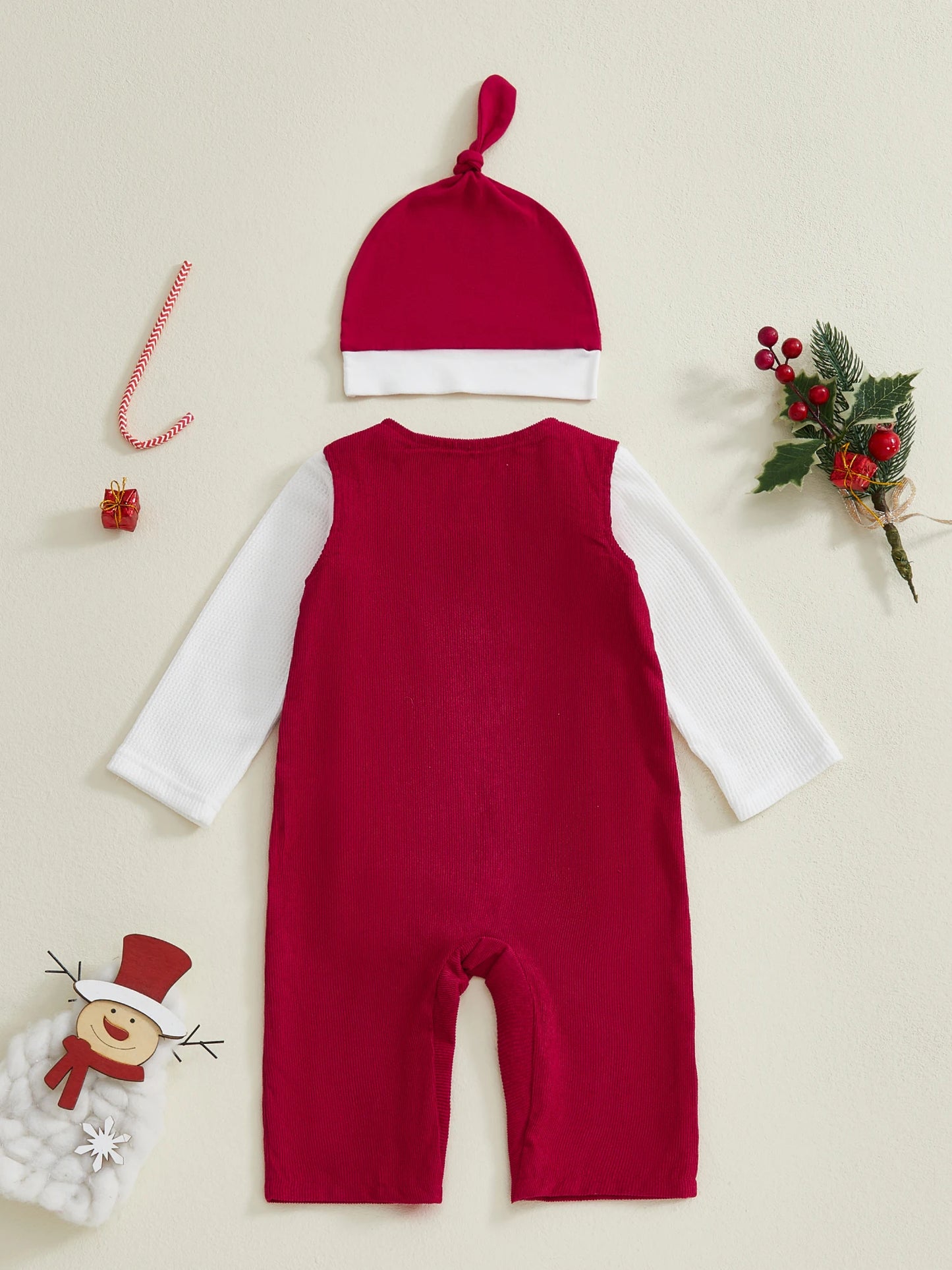 Toddler Boy Winter Outfit Plaid Shirt Suspender Pants Bowtie Set Gentleman Clothes 3 Piece Suit for Christmas Party