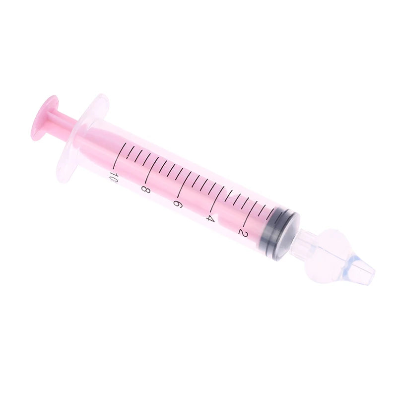10ML Baby Syringe Silicone Nasal Aspirator Nasal For Baby Infant Safe Nasal Washer Needle Tube Cleaner Newborns Nose Cleaner