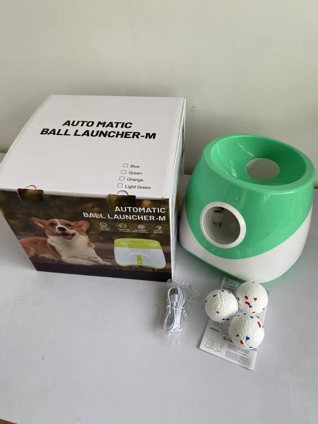 Upgraded Automatic Ball Launcher for Medium/Large Dogs - Rechargeable Tennis Ball Thrower with Interactive Pinball Design | USB