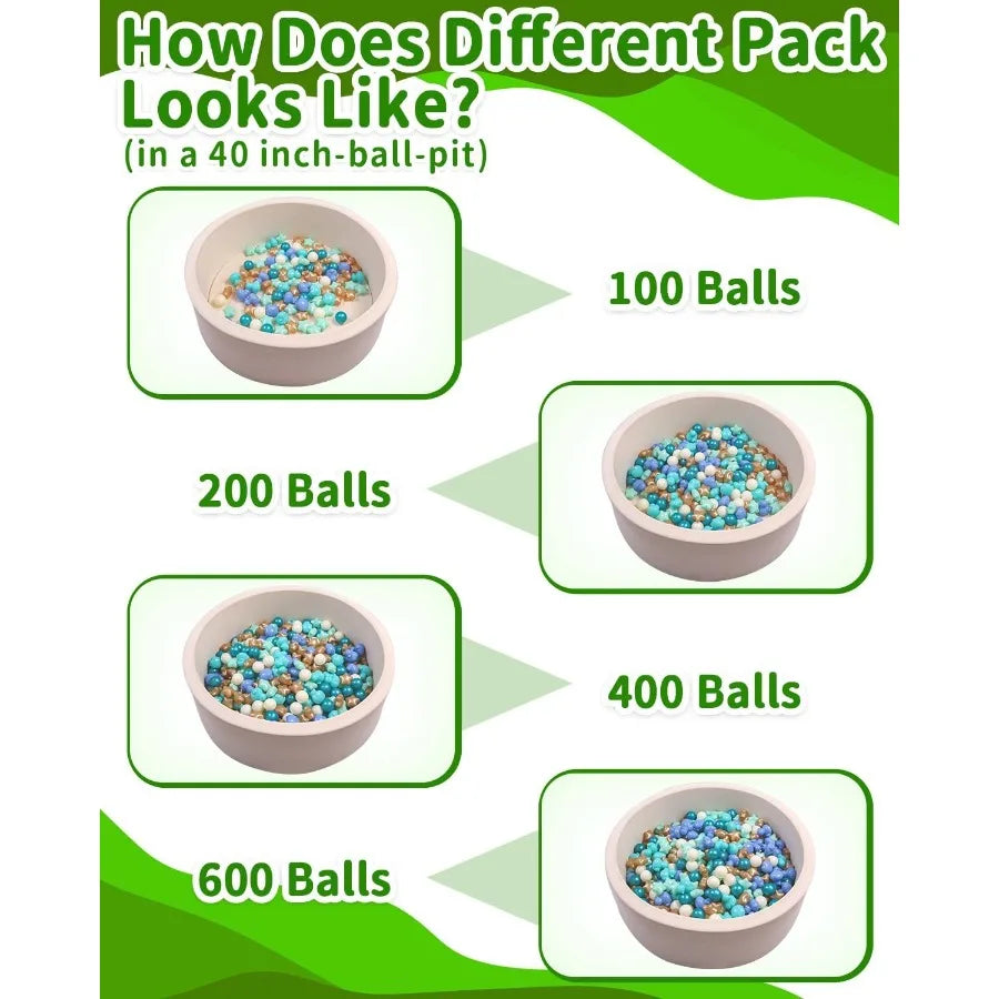 Ball Pit Balls Shapes Pastel, Duck Star Shape Non Toxic for Toddlers Kids Baby Girls Boys Dogs Soft Play,Party, 100pcs