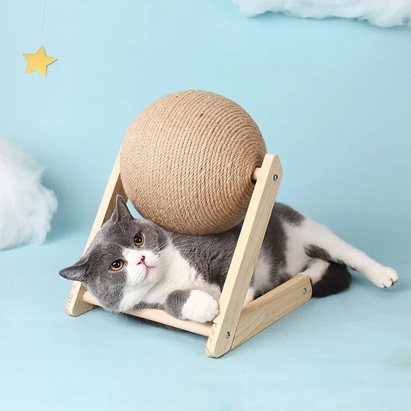 Cat Scratching Ball Toy Kitten Sisal Rope Ball Board Grinding Paws Toys Cats Scratcher Wear-resistant Pet Furniture supplies Toy