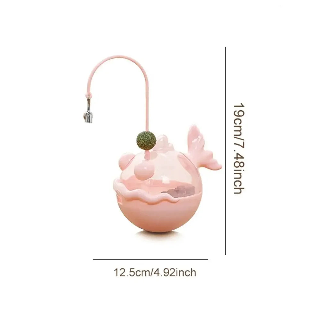 Pet Cat Rolling Toy Ankang Fish Teasing Cat Stick Self Entertainment Relaxation Interaction Leaking Cat Shaking Out Food Mint