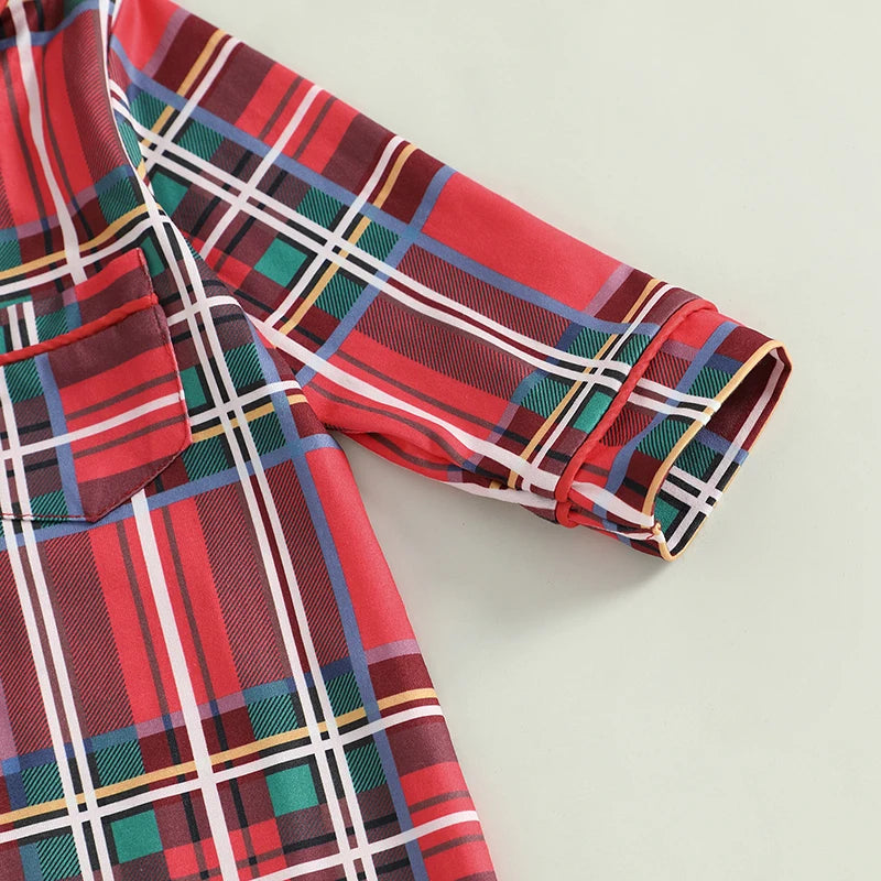 Christmas Deer Patterned Long Sleeve Crew Neck Baby Romper Jumpsuit for Boys and Girls Festive Elk Print Outfit