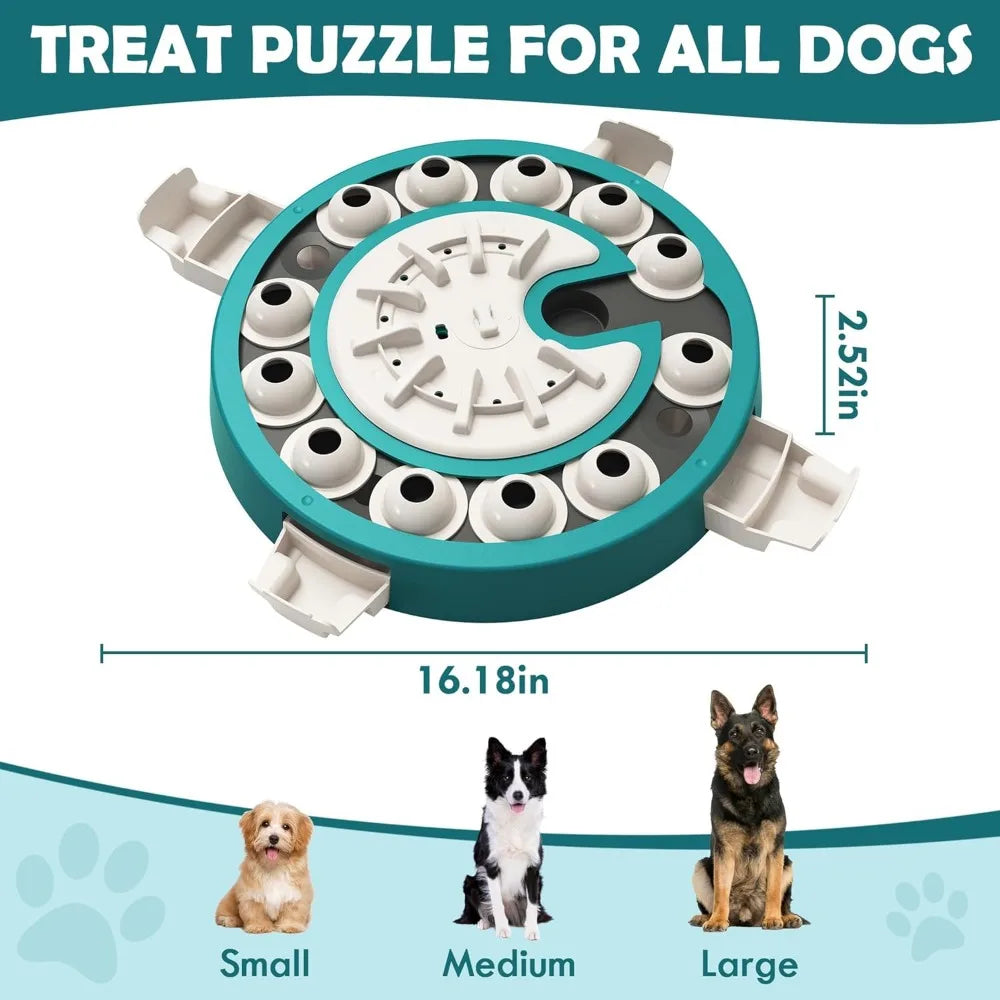 Dog Puzzle Toy, Level 3 in 1 Adjustable Difficulty,Mental Stimulation Training
