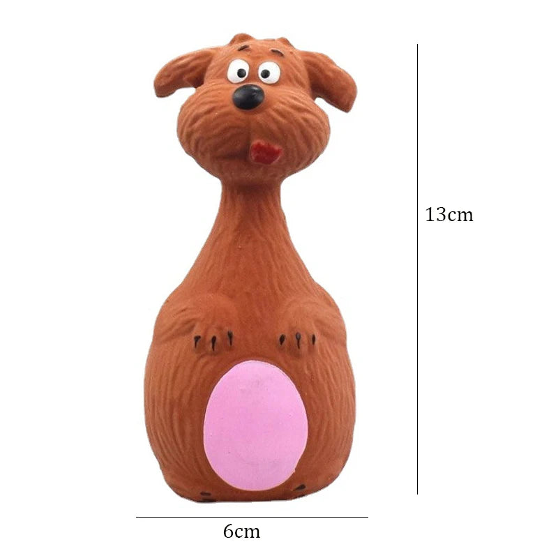 Latex Dog Toys Sound Squeaky Elephant/Cow Animal Chew Pet Rubber Vocal Toys For Small Large Dogs Bite Resistant Interactive Toy