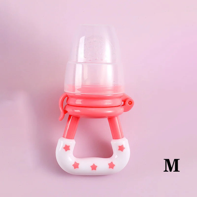 Baby Teether for Teeth Bebe Pacifier Fresh Food Feeder Babies accessories newborn Silicone Rice Cereal Fruit Bottle Squeeze