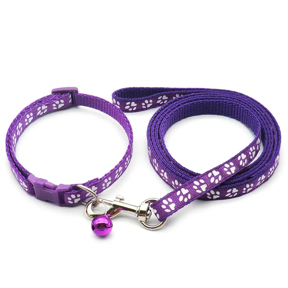 24Sets Dog Cat Leash Adjustable Leashes Collar Puppy Outdoor Walking Personalized Terier Schnauzer Outdoor Traction Rope General