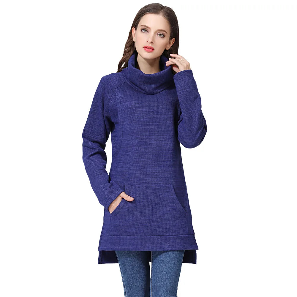 New Elegant Maternity Clothes Breastfeeding Coat Turtle Neck Nursing Sweaters Hoodie Women Winter Lactation Wear