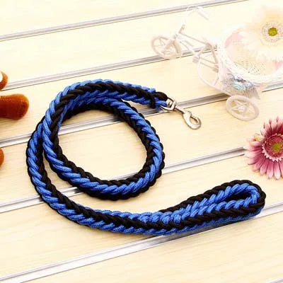 Heavy Duty Dog Leash for Large Dogs, 8 Nylon Rope Braided Lead, Strong Durable Traction Strap for Medium to Big Dogs Pitbull
