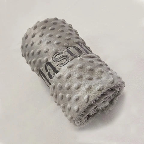 Personalized Baby Blanket with Name for Newborn Boys and Girls Custom Minky Fleece Toddler Crib Stroller Blanket Birthday Gift