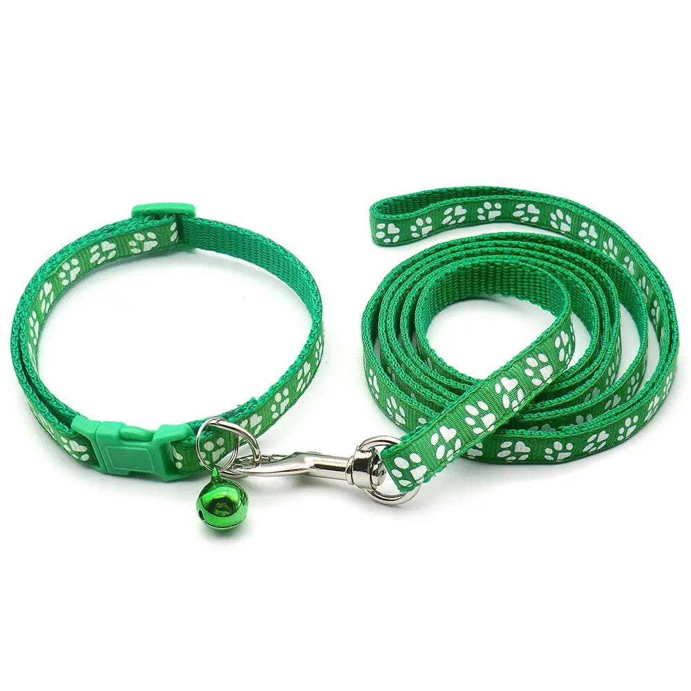 24Sets Dog Cat Leash Adjustable Leashes Collar Puppy Outdoor Walking Personalized Terier Schnauzer Outdoor Traction Rope General