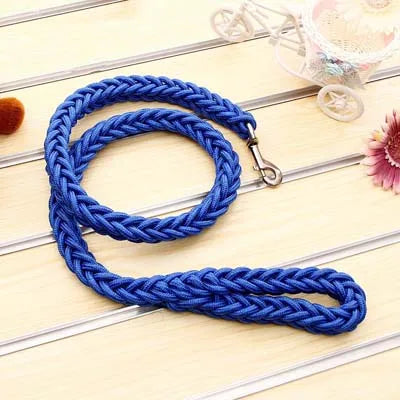 Heavy Duty Dog Leash for Large Dogs, 8 Nylon Rope Braided Lead, Strong Durable Traction Strap for Medium to Big Dogs Pitbull
