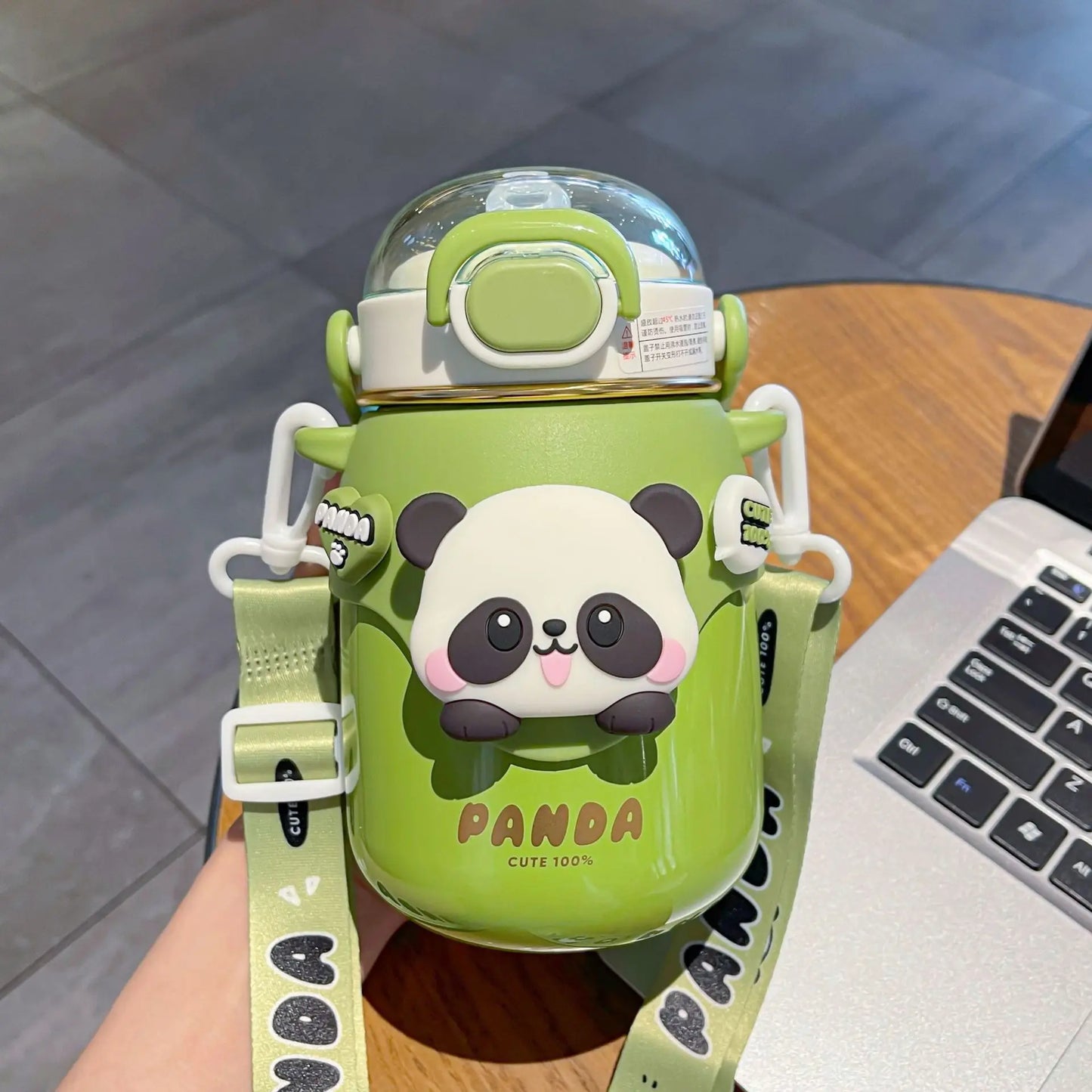 Cartoon Children's panda cute bottle Doll Big Belly Cup Boys and Girls New Portable Straw Cup