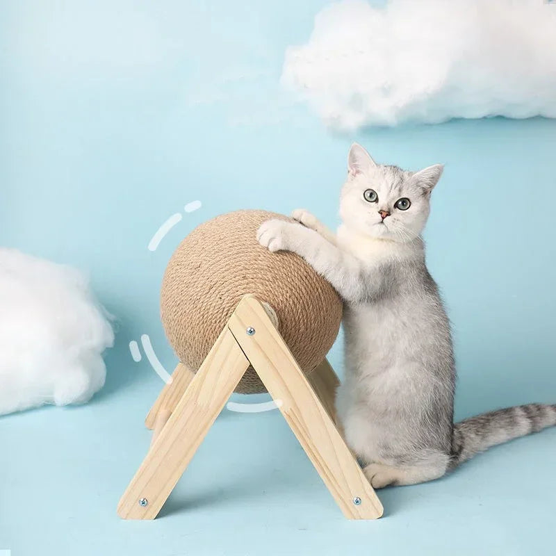 Cat Scratching Ball Toy Kitten Sisal Rope Ball Board Grinding Paws Toys Cats Scratcher Wear-resistant Pet Furniture supplies Toy