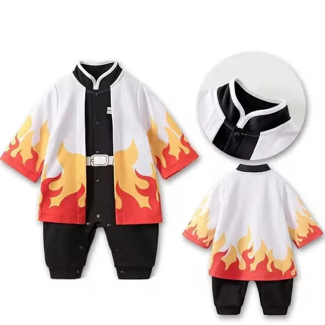 cosplay baby Infant Romper Boy Girl Anime Clothes Halloween Costume Kids Cotton Jumpsuit Toddler Overalls