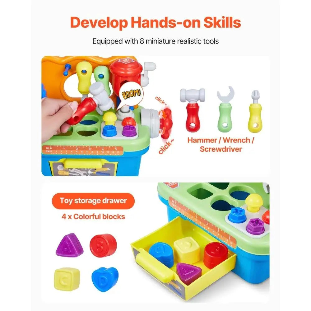 Musical Toy for toddler Learning Interactive Creative Kids Ages 2+ Early Education & Skill Development Workbench