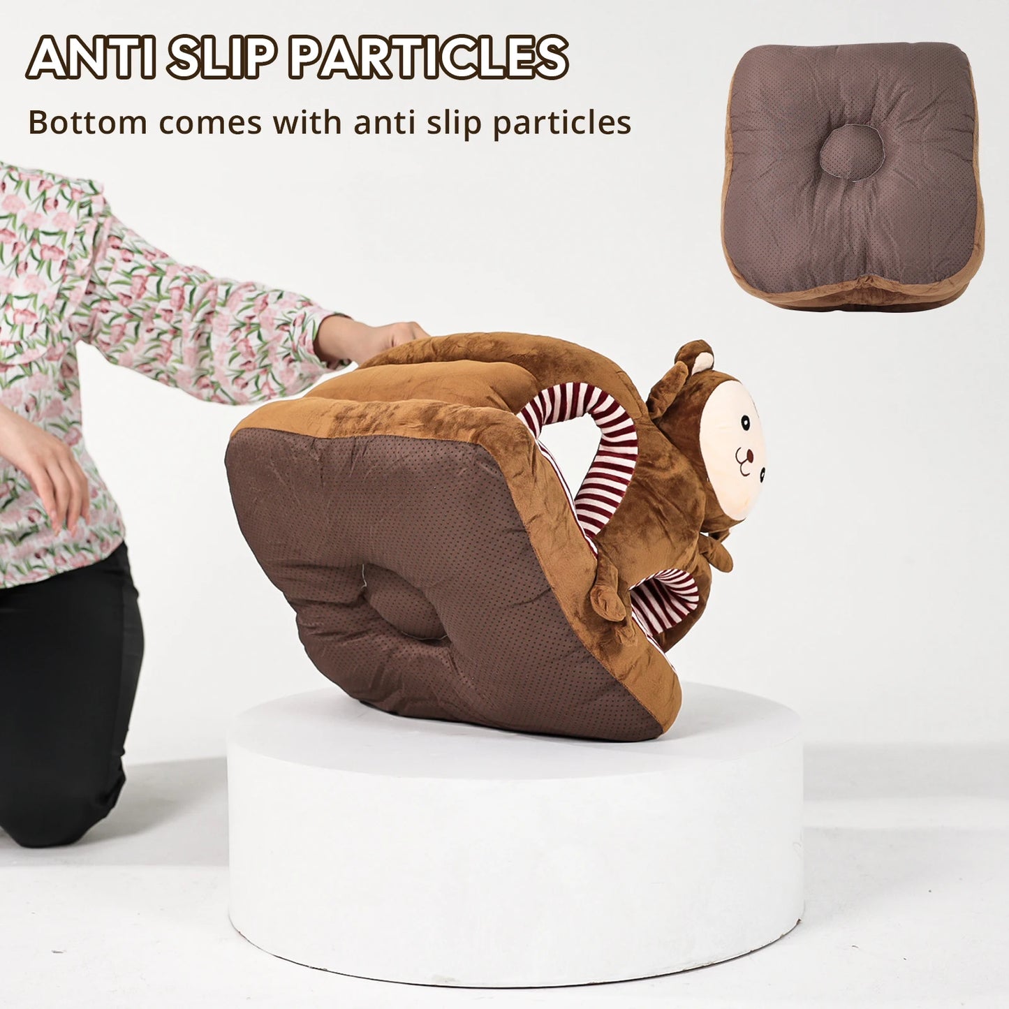 Children's sofa, with a granular base that is not easily slippery, lightweight, and easy to carry, allowing children to learn ho