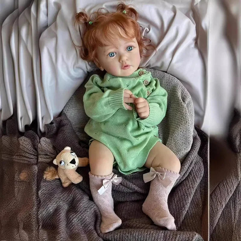 60cm Ayana Finished Doll Princess Girll As Picture Reborn Baby Doll Hand Paint Doll with Genesis Paint High Quality 3D Skin Toys