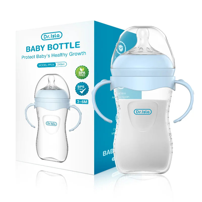 150/240/330ML Baby PP Bottle Newborn Baby Bottle with Handle Milk BottleFeeding  Baby Bottles Newborn Feeding Supplies