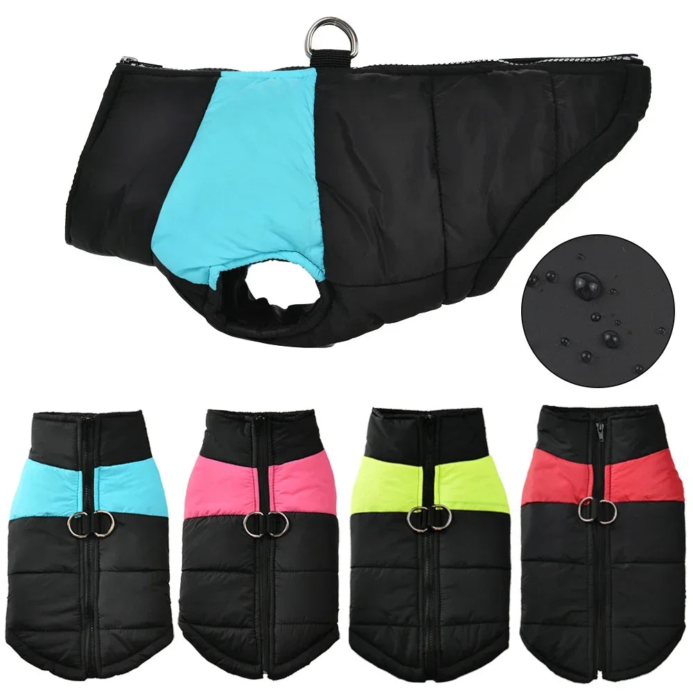 Pet Dog Jacket Warm Winter Clothes For Small Large Dogs Labrador Coat Windproof Waterproof Costume Vest With Pug