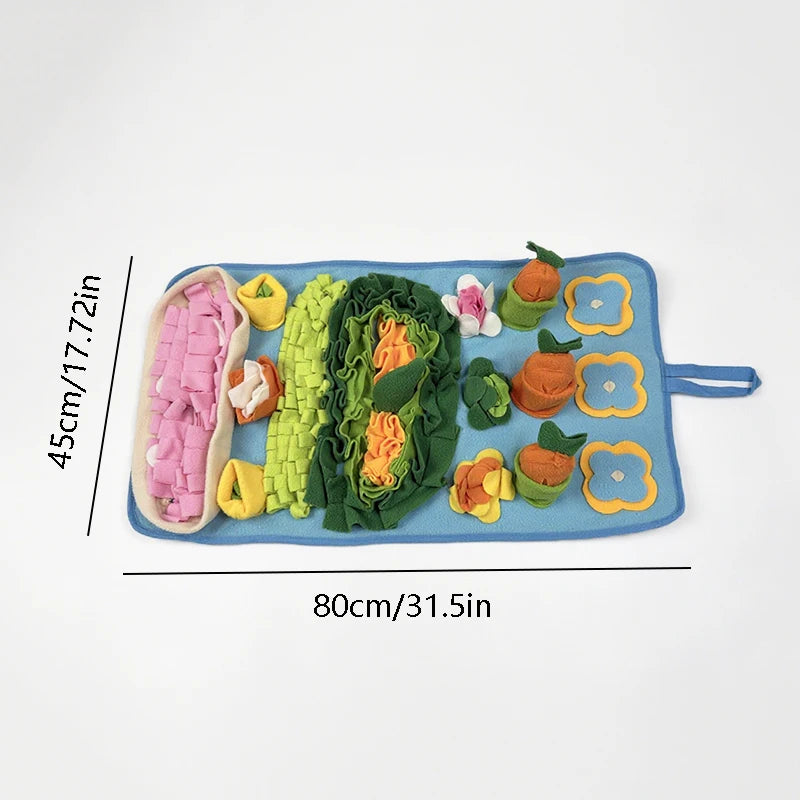 New Dog Snuffle Mat Puzzle Toy For Dogs Interactive Feeding Rug For Training Boredom Relief Indoor Use Washable Design