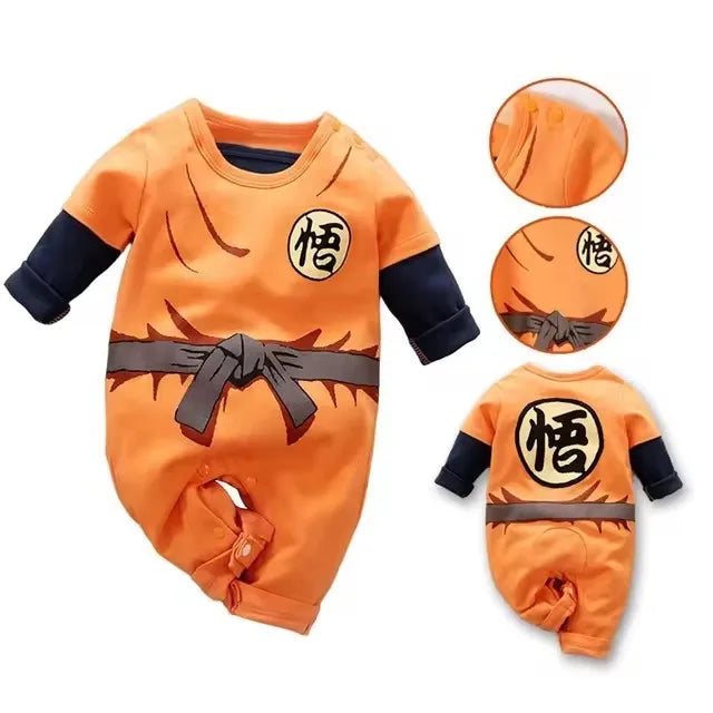 cosplay baby Infant Romper Boy Girl Anime Clothes Halloween Costume Kids Cotton Jumpsuit Toddler Overalls