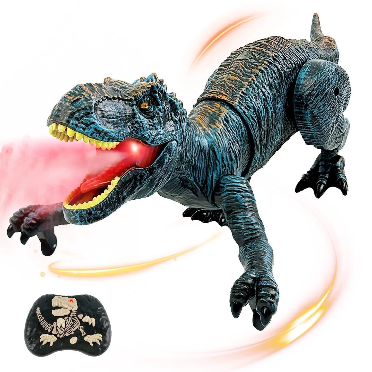 Dinosaur Animal Toy with remote control, Tirano-saurio Rex, Spinosaurus and SickleSaur Rex with water spray and swift movement,