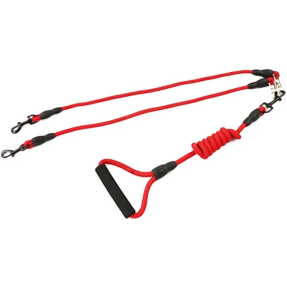 With Foam Handle 2/3/4 Way Pet Leash Nylon Detachable Two Heads Dogs Leash Black Durable Dogs Traction Rope Outdoor