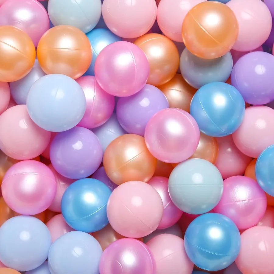 50pcs Plastic Balls for Ball Pits - Hollow Balls- Safe and Exciting Playtime - Perfect for Baby Pools, Birthday Party Decoration