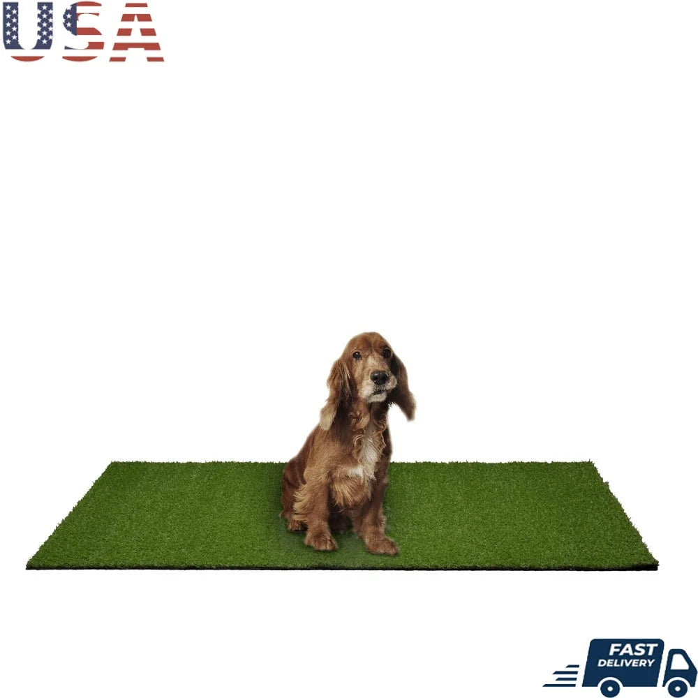 Puppy Pee Pad 3ft x 4ft Easy Clean Non-Toxic Artificial Grass Turf with Drainage Holes Durable Stain-Resistant Low Pile