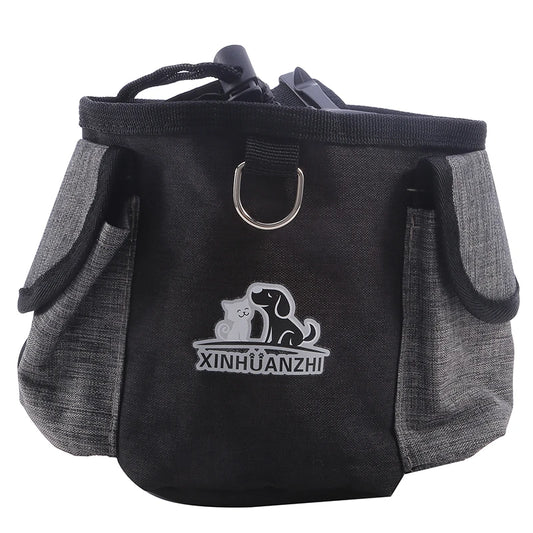 Portable Dog Treat Bag Outdoor Dog Treat Pouch for Training Feeding Bag Large Capacity Pet Trainer Waist Bag Dog Supplies