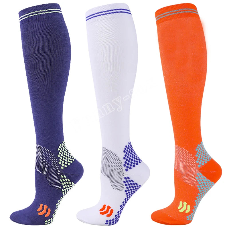 1/3 Pairs Dropship Compression Socks Varicose Veins 20-30 Mmhg Men Women Socks For Running Cycling,Football Soccer Stockings