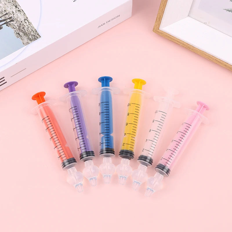 10ML Baby Syringe Silicone Nasal Aspirator Nasal For Baby Infant Safe Nasal Washer Needle Tube Cleaner Newborns Nose Cleaner