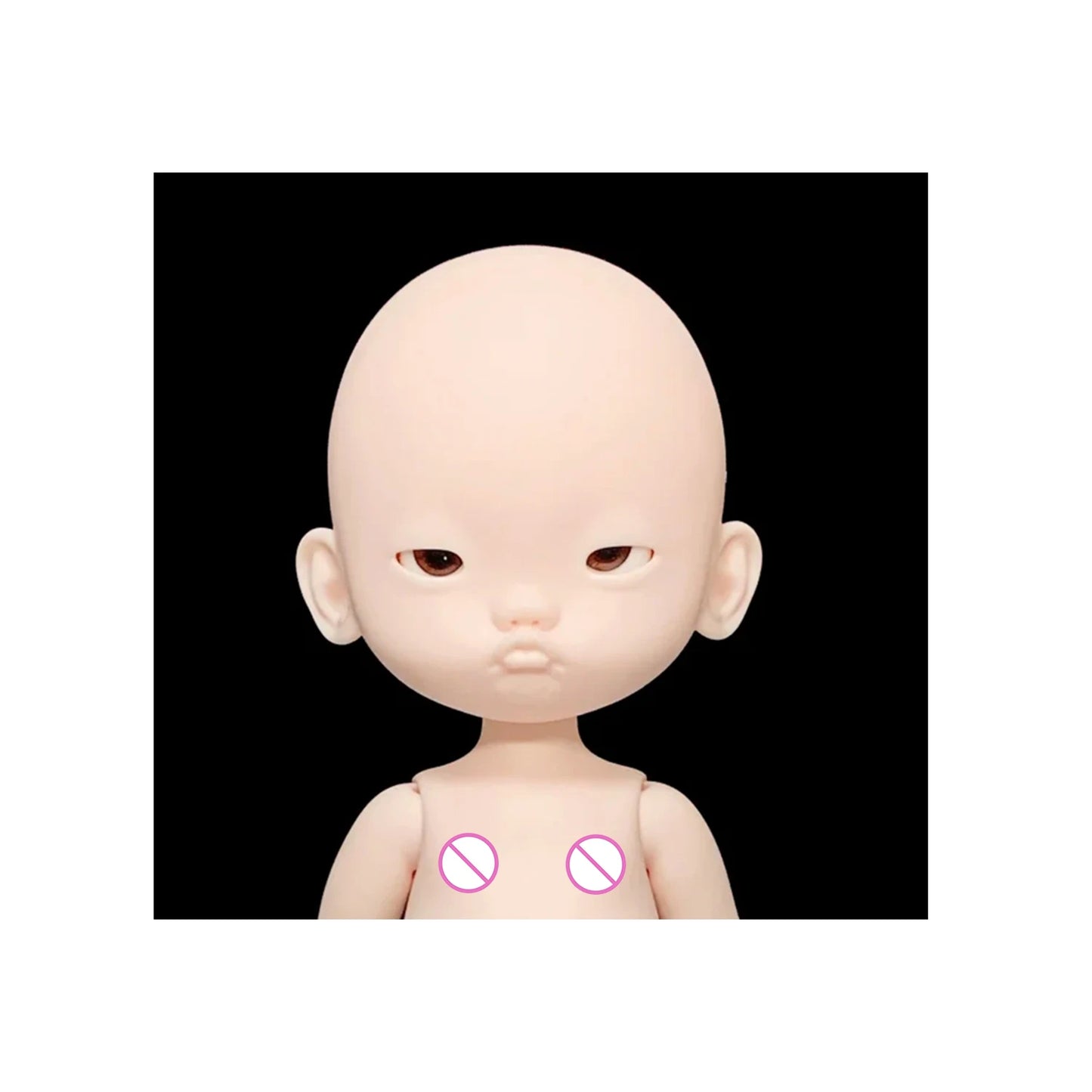 WuYaLi 1/6 Bjd Dolls Expressive Big Head Pout Angry Face Cuty Ball Jointed Doll Bjd NewYear Gift
