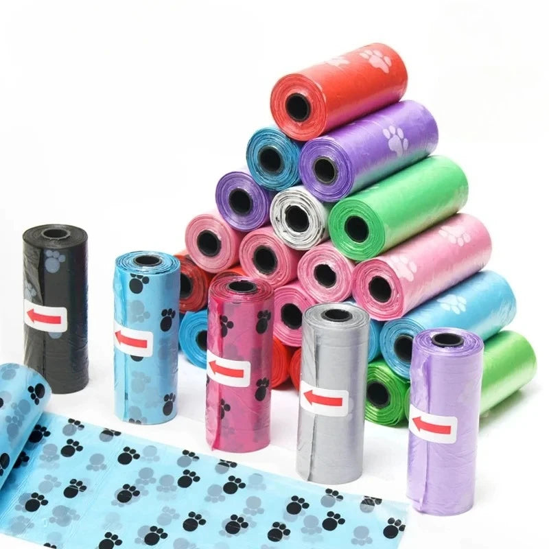 120 Rolls Dog Poop Bag Outdoor Cleaning Poop Bag Outdoor Clean Pets Supplies for Dog 15Bags/Roll Refill Garbage Bag Pet Supplies