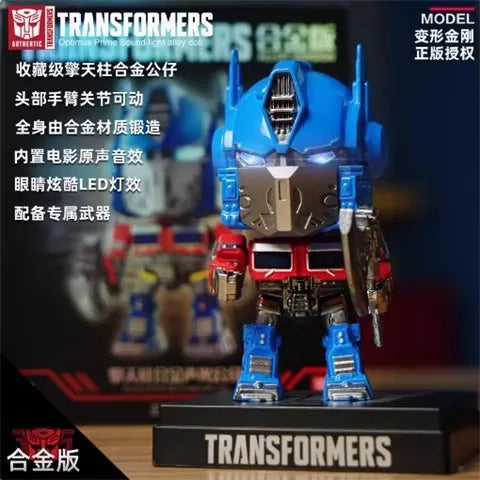 LED Transformation ONE Alloy Action Figure Mirage Optimus Prime Bumblebee Characters Deformation Autobots G1Anime Kids Toy Gifts