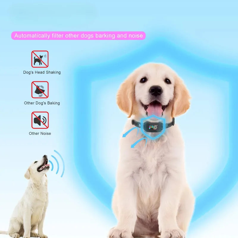 Anti Bark Training Collar For Dog Antiladridos Barking Electric Sheet Stuff Accsesories Pet Stopper Waterproof Vibrator Supplies