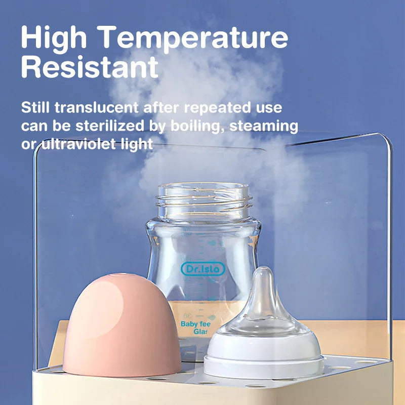 MAMIJOY 4PCS Baby Bottle Newborn Glass Bottles 90ML/160ML Anti-flatulence Milk Feeding Bottles Infant 0-3 Month BPA Free GB01＆02