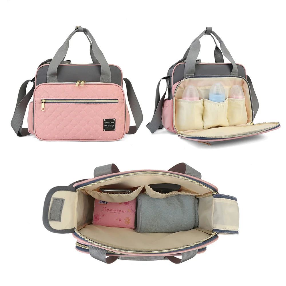 New Style Waterproof Diaper Bag Large Capacity Messenger Travel Bag Multifunctional Maternity Mother Baby Stroller nappy Bags