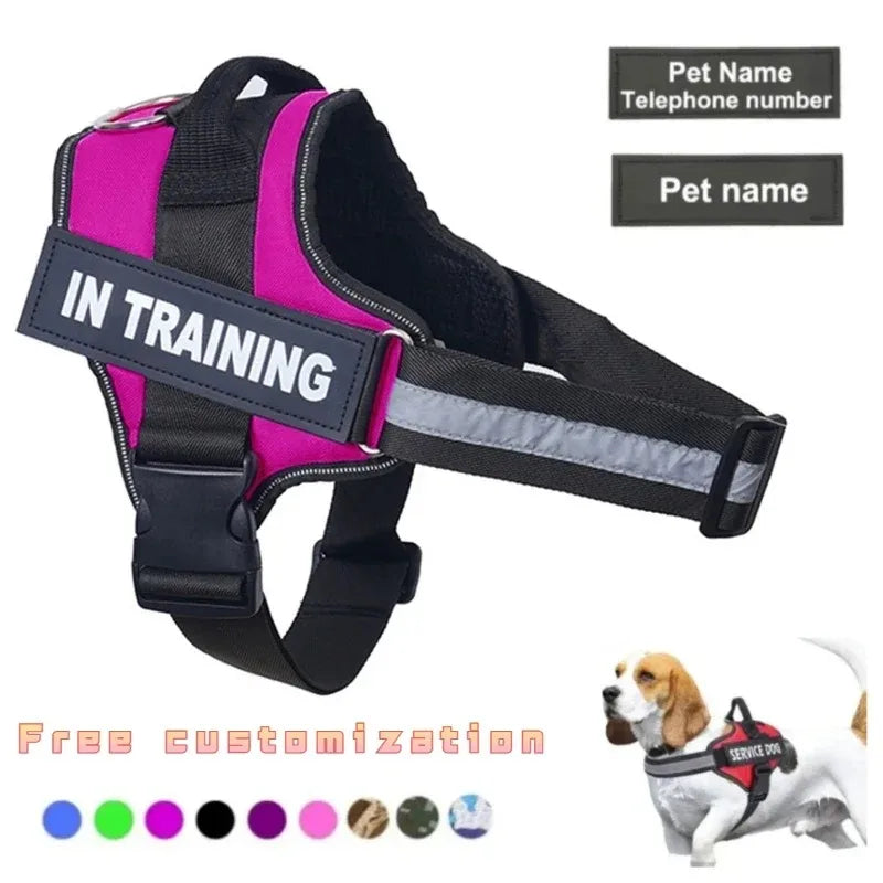 Personalized Dog Harness  Reflective Adjustable No-Pull Pet Harness Vest For Small Medium Large Dogs wholesale harness