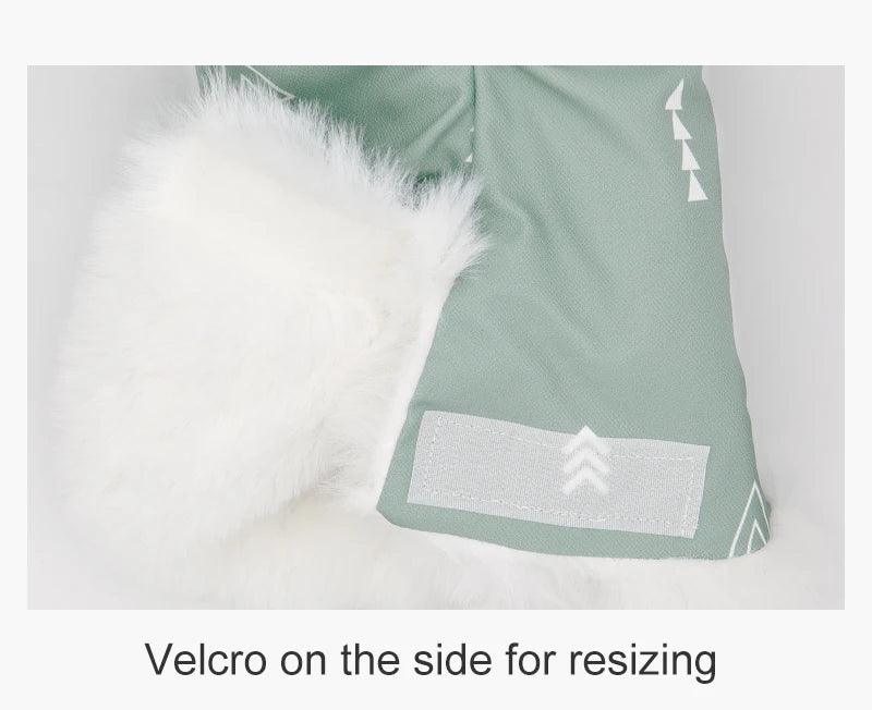 Stroller Gloves 1 Pair Winter Windproof Warm Cute Bear Brown Style Universal Prams Gloves Waterproof Baby Stroller Accessories