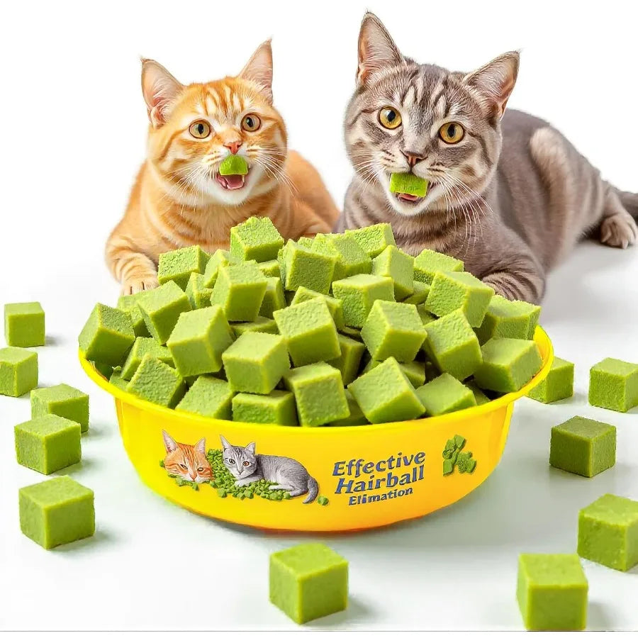 Cats Grass Treats 60g 2.12oz Catnip Toy Fish Oil Freeze Dried Chicken Cat Food Hairball Removal Kitten Chew Sck Cleaning Teeth