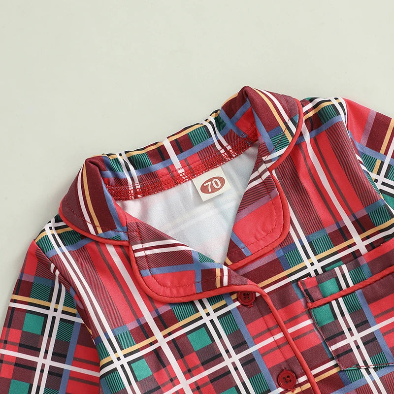 Christmas Deer Patterned Long Sleeve Crew Neck Baby Romper Jumpsuit for Boys and Girls Festive Elk Print Outfit