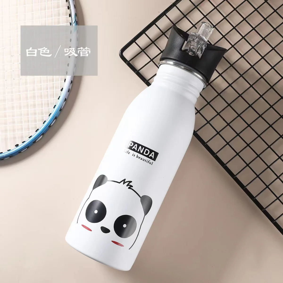 500ml Children Stainless Steel Sports Water Bottles Portable Outdoor Cycling Camping Bicycle Bike Kettle