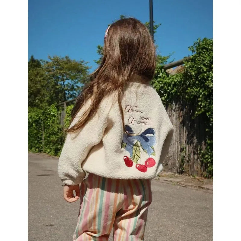 2025 Winter Casual Boys Coat  Sherpa Jacket  Boys Girls Fashion Fleece Warm Outfit for Boys Girls Winter Kids Clothing