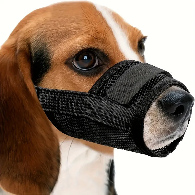 Soft Dog Muzzle Breathable Mesh Muzzle for Small Medium Large Dog Mouth Cover, Adjustable Muzzles To Prevent Biting Barking Dogs
