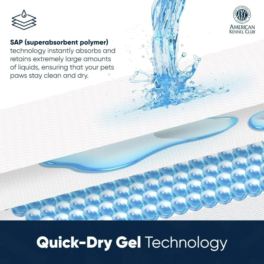 Scented Puppy Training Pads with Ultra Absorbent Quick Dry Gel 28 x 30 Pee Pads for Dogs Fresh Scented 50 Count XL